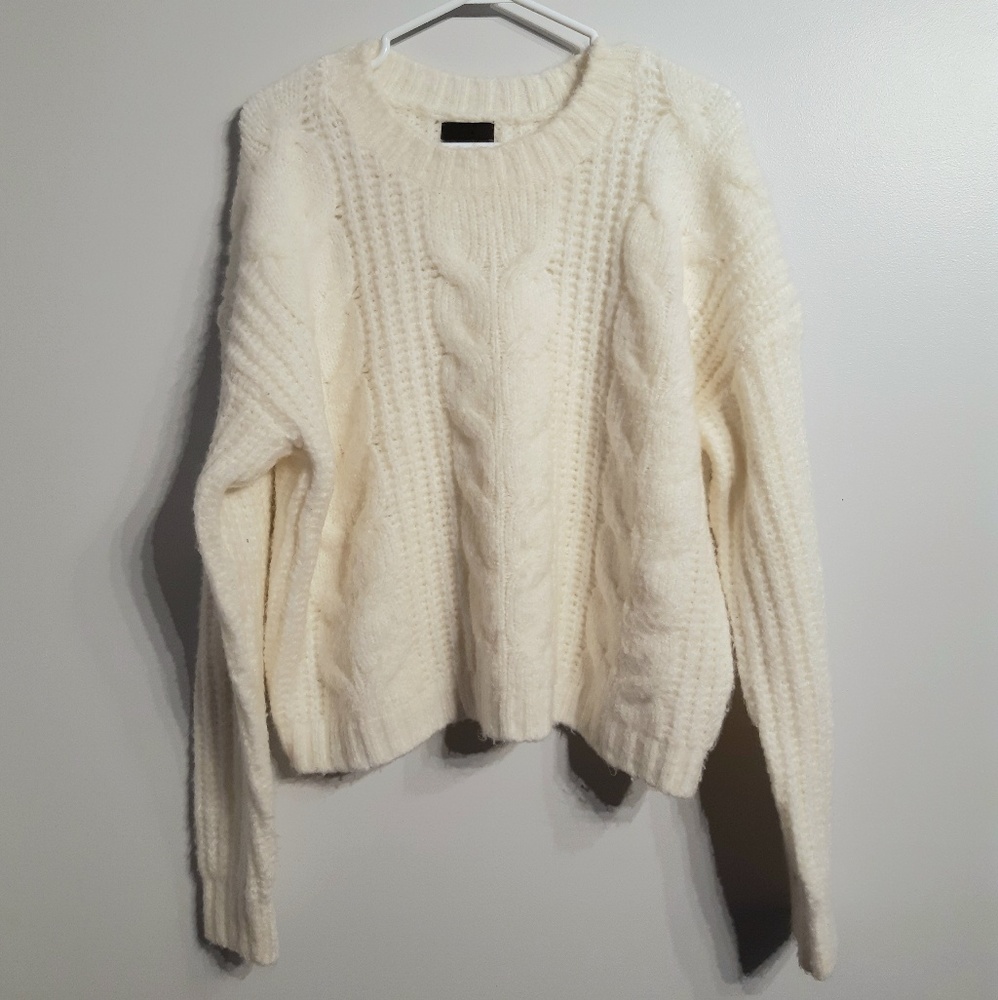 Lumière knit sweater white size large